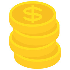 Coin Money Stack Icon