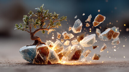 Resilient Growth on Crystal