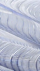 Soft blue striped wave layers abstract background