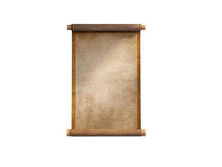 Antique Scroll with Blank Surface for Vintage Style Design and Art Background Inspiration