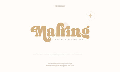 Luxury serif font in modern style. Elegant wedding alphabet letters font and number. Typography Luxury classic lettering serif fonts decorative vintage retro logo