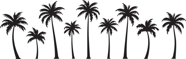 Obraz premium palm tree silhouette