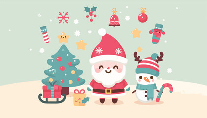 Christmas winter theme background
