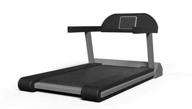 Modern Treadmill for Fitness and Cardio Exercise — Gym and Home Workout Equipment Concept