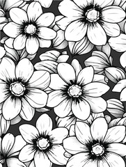 Aus der Serie: Coloring Page - vectorized - From Flowers to Graffiti, Vacation, Fun, Drinks and Animals - Package