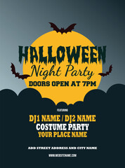 halloween party poster