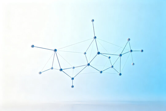 Abstract network of connected nodes