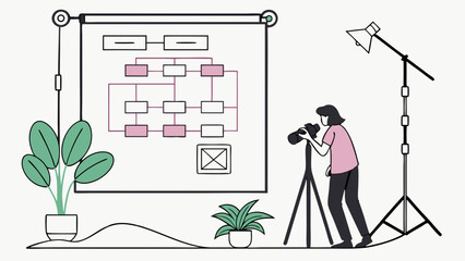 Workflow Photography Setup for Digital Content Creation.