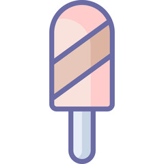 Freeze Pop Icon – Frozen Ice Pop, Summer Snack, Refreshing Frozen Treat Illustration