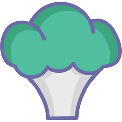 Brassicaceae Vegetable Icon – Cabbage Family, Healthy Greens, Cruciferous Vegetable Illustration