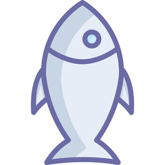 Fish Icon – Seafood Symbol, Marine Animal Illustration, Ocean Life Silhouette