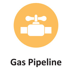 Gas pipelineVector icon which can easily modify or edit