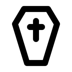 Coffin Outline Icon