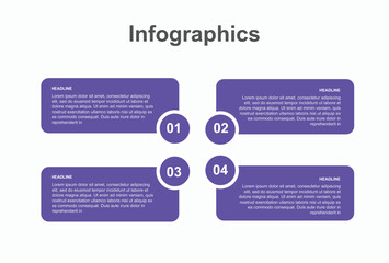 Infographic this graphic concisely illustrates four steps with numbered icons and supporting text.