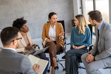 A business team manages daily tasks, structured workflow, time management, and office productivity