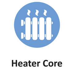Heater core Vector icon which can easily modify or edit