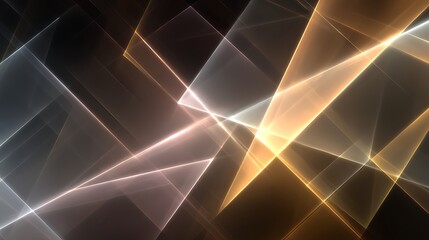 Radiant Interplay: A Luminous Composition of Geometric Planes and Lines