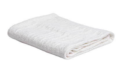 Folded white towel