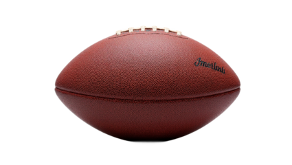 Football isolated on white