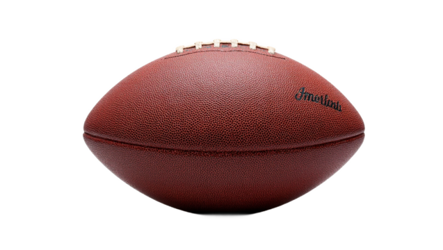 Football isolated on white