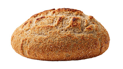 Rustic whole grain artisan bread loaf