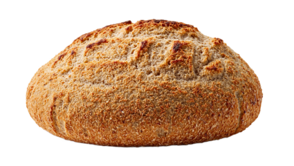 Rustic whole grain artisan bread loaf