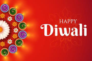 Fototapeta na wymiar burning diya on Happy Diwali Holiday background for light festival of India Fototapeta na wymiar burning diya on Happy Diwali Holiday background for light festival of India