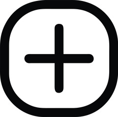 Plus sign in a rounded square