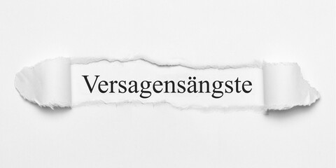 Fototapeta premium Versagensängste 