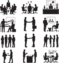 silhouettes of people