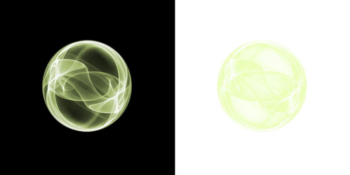 Abstract glowing orbs light effect PNG featuring a transparent background designed for overlays and graphics design