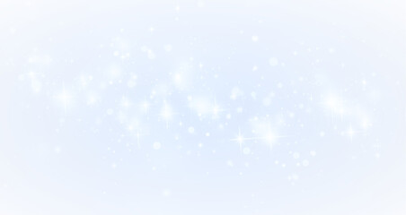 Fototapeta premium Discover the Sparkling Magic Dust Effects with Bokeh and Light Flare as a PNG Overlay on a blue background