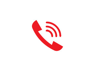 Call icon or call reciever icon and illustration design vector design 