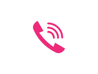 Call icon or call reciever icon and illustration design vector design 