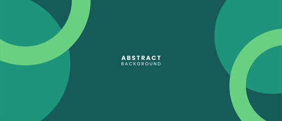 Abstract Circle Green Background for Banner or Template Design