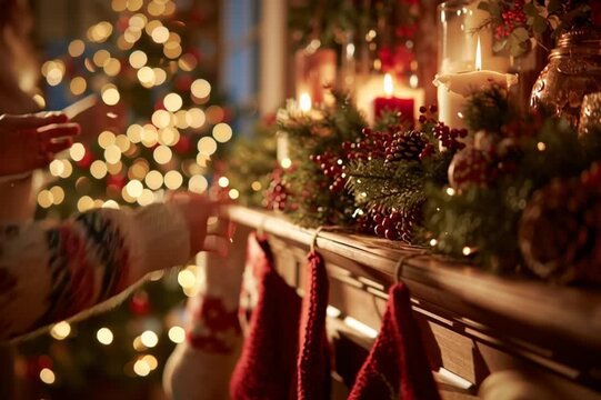 Cozy home interior hyperrealism video capturing family moments in beautifully decorated living space with warm ambiance, comfortable furnishings and authentic family interactions throughout different 