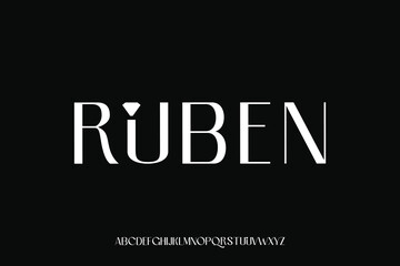 Display alphabet font vector design suitable for headline, poster, logo, magazine and many more