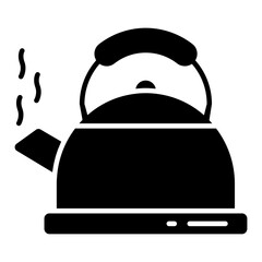 An editable design icon of tea kettle