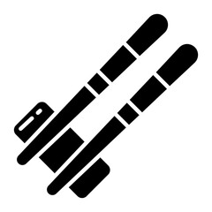 Modern design icon of chopsticks 