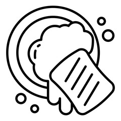 Obraz premium Trendy design icon of dish soap