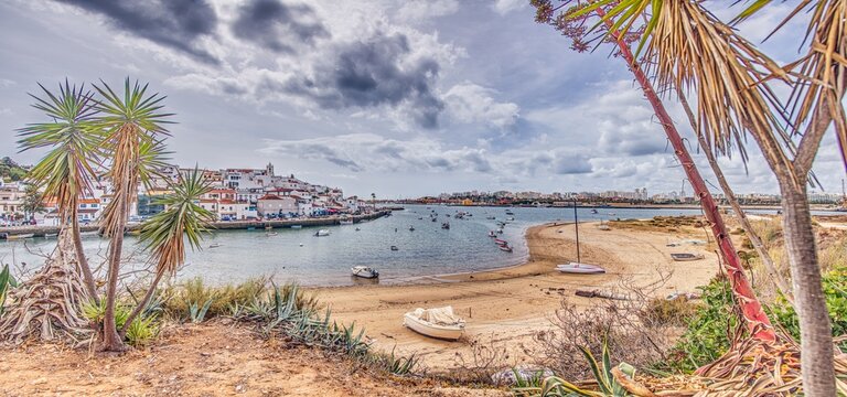 Ferragudo village and Arade River Algarve