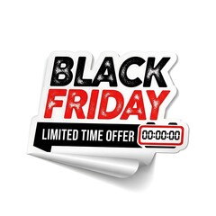 Black friday limited time offer with countdown timer