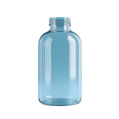 Professional Clear Glass Bottle Mockup with Black Background for Designs and Branding