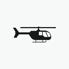 Helicopter, Air Fleet, Rescue helicopter, Military Helicopter icon vector