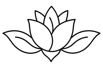 floral doodle art vector line art flower silhouette