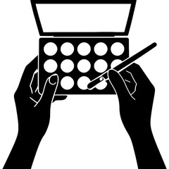 cosmetic makeup vector illustration