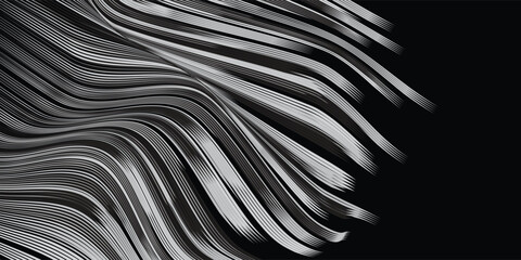 Scribble line set. a collection of parallel strokes and stacked waves. Hand Drawn lines in Pencil. Charcoal smears. Vector logo design element