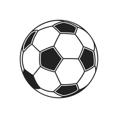 Fototapeta premium Soccer ball vector art on white background