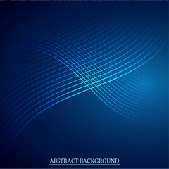 Dynamic Futuristic Abstract Wallpaper Featuring a Brilliant Cyber Grid Pattern on a Deep Cobalt Gradient