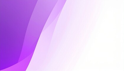 パワーポイントや提案資料の背景に使える　白背景に流れる柔らかな紫色の曲線が美しい抽象的な背景デザイン